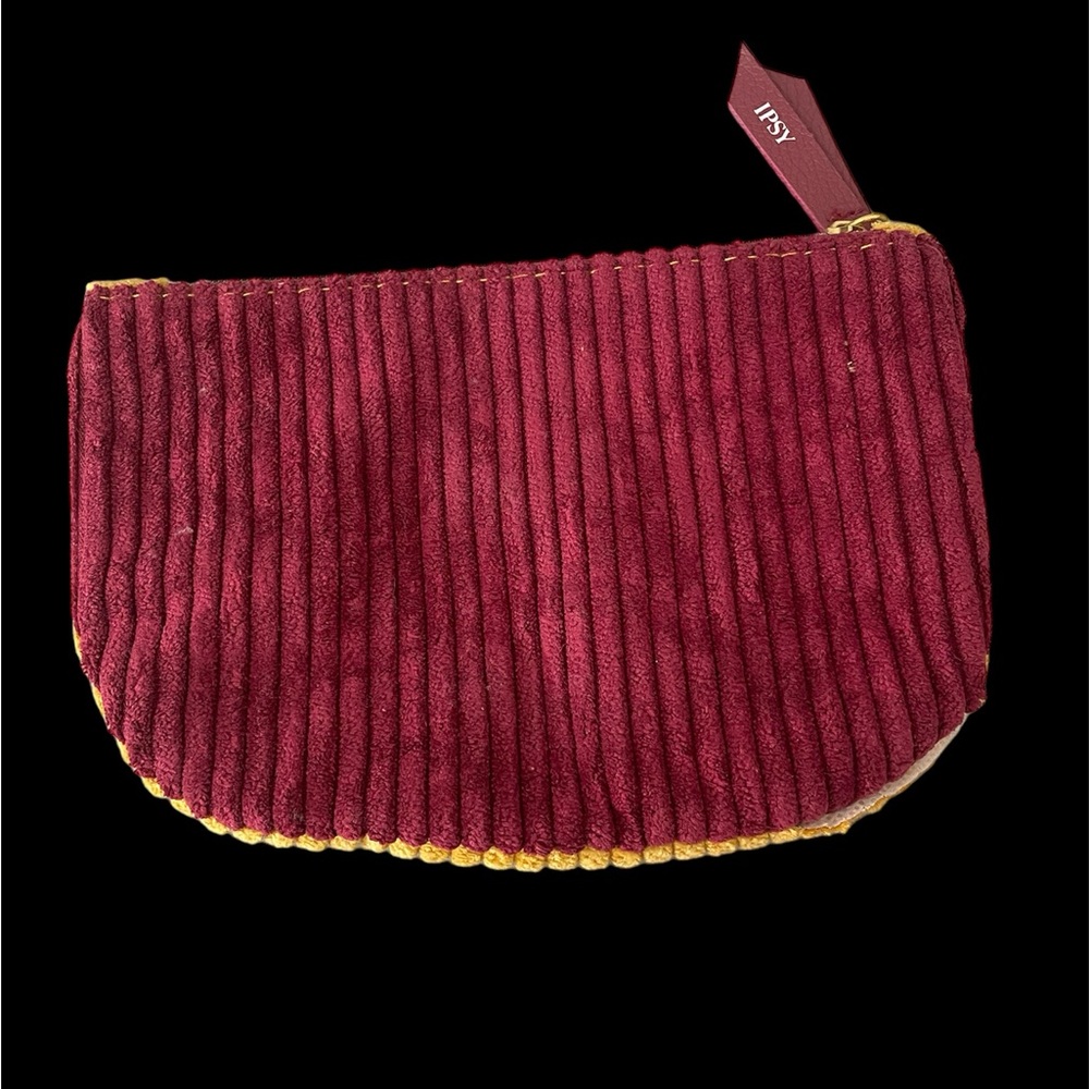 Ipsy 7" x 5" cosmetic case - corduroy style with zipper pull - Picture 5 of 8